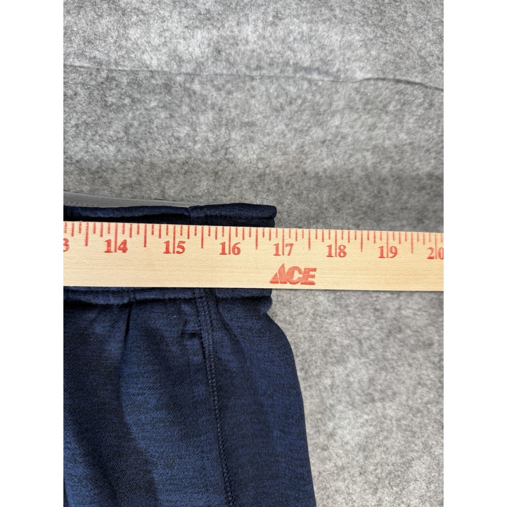 AND1 Mens XL Tech Fleece Sweatpants Navy Blue Joggers Zip Pocket Adjustable Hem - Picture 5 of 11